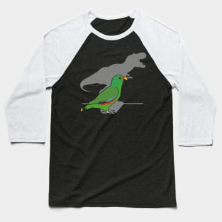 Funny T-rex Male Eclectus Baseball T-Shirt